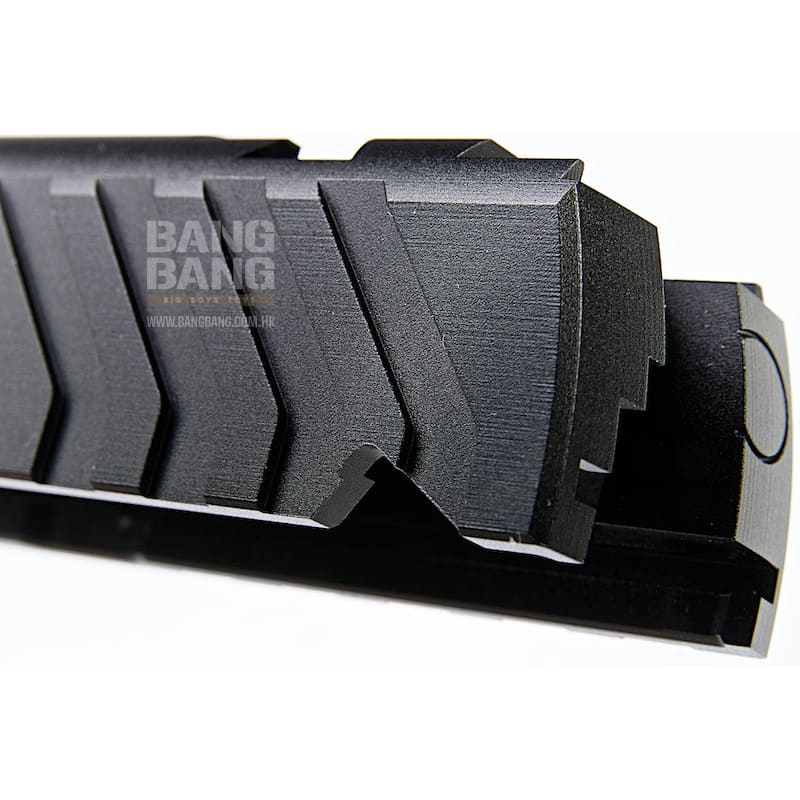 Airsoft Masterpiece Custom 'Alpha' Standard Slide for Tokyo Marui Hi - Capa / 1911 GBB - Black - Bang Bang Airsoft