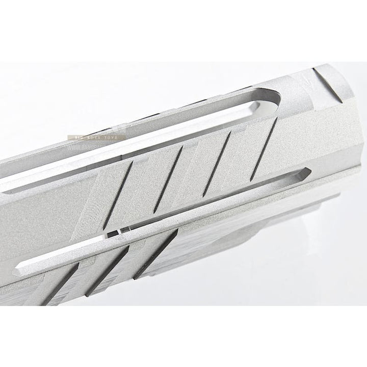 Airsoft Masterpiece Custom 'Alpha' Standard Slide for Tokyo Marui Hi - Capa / 1911 GBB - Silver - Bang Bang Airsoft