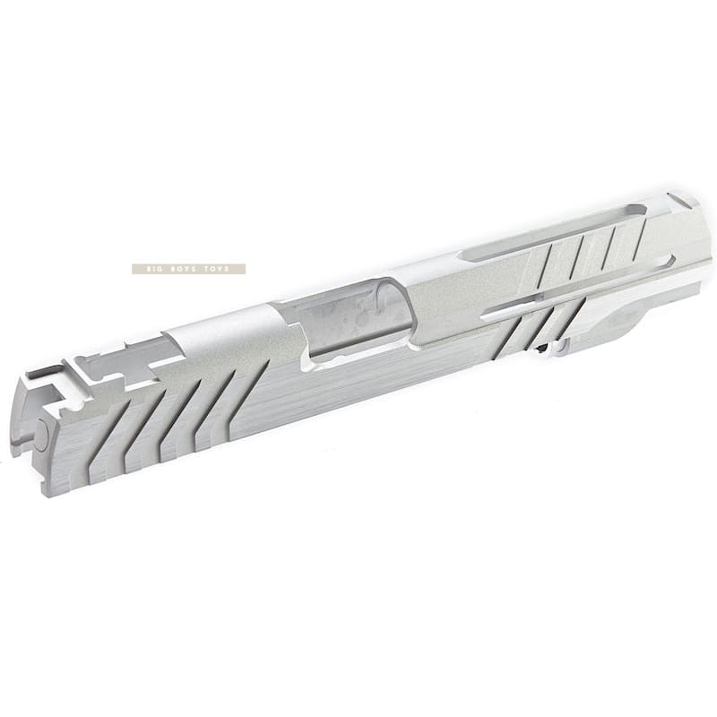 Airsoft Masterpiece Custom 'Alpha' Standard Slide for Tokyo Marui Hi - Capa / 1911 GBB - Silver - Bang Bang Airsoft