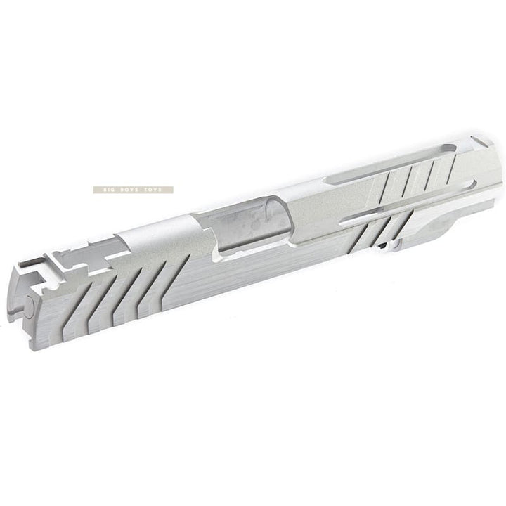 Airsoft Masterpiece Custom 'Alpha' Standard Slide for Tokyo Marui Hi - Capa / 1911 GBB - Silver - Bang Bang Airsoft