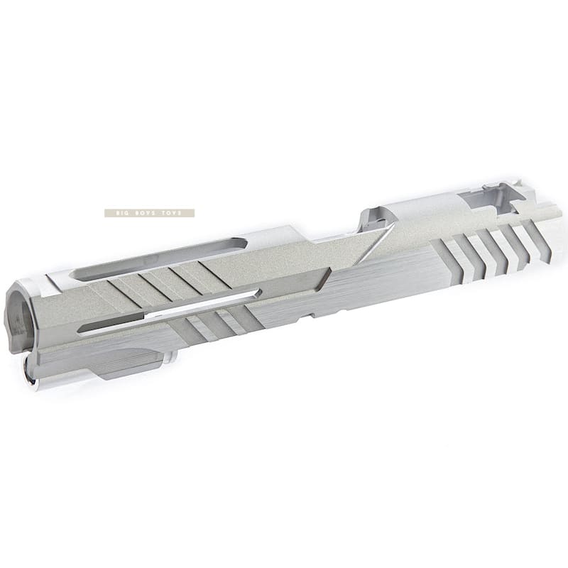 Airsoft Masterpiece Custom 'Alpha' Standard Slide for Tokyo Marui Hi - Capa / 1911 GBB - Silver - Bang Bang Airsoft