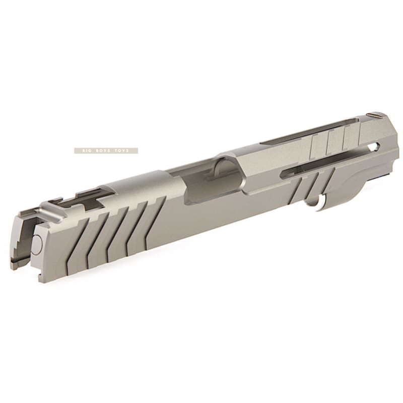 Airsoft Masterpiece Custom 'Alpha' Standard Slide for Tokyo Marui Hi - Capa / 1911 GBB - Titanium Grey - Bang Bang Airsoft