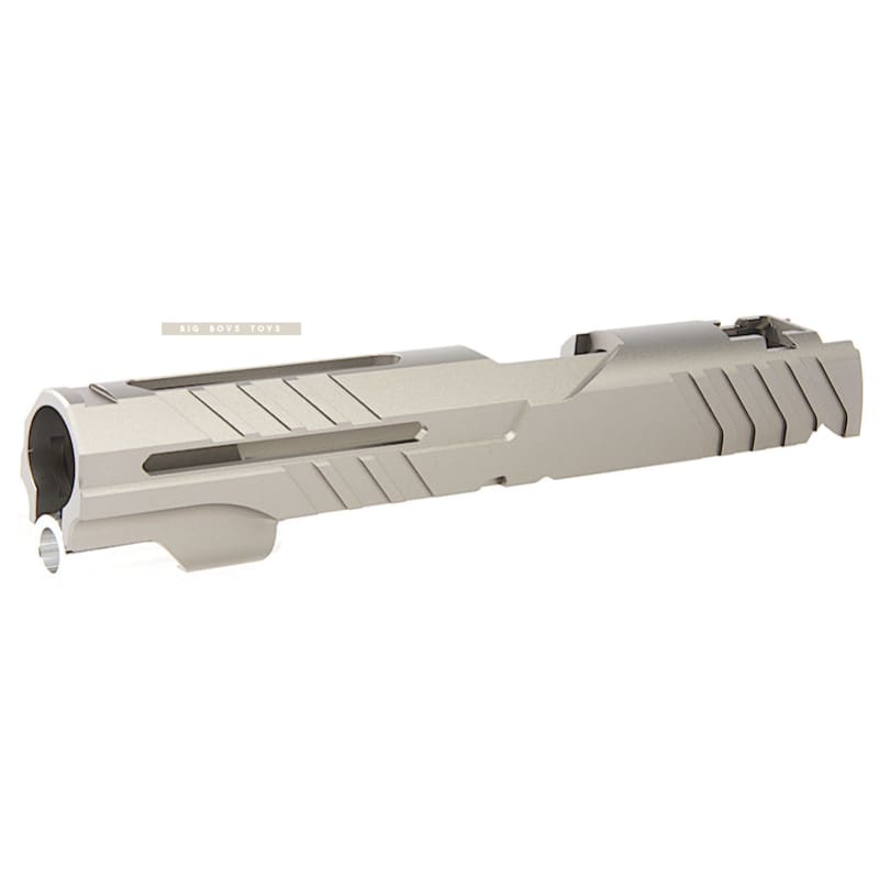 Airsoft Masterpiece Custom 'Alpha' Standard Slide for Tokyo Marui Hi - Capa / 1911 GBB - Titanium Grey - Bang Bang Airsoft