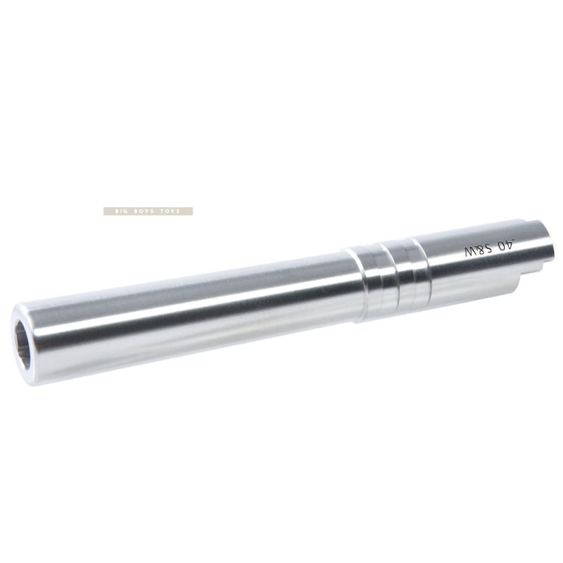 Airsoft Masterpiece Hi Capa Outer Barrel .40 S&W Stainless Steel Fix - Silver - Bang Bang Airsoft