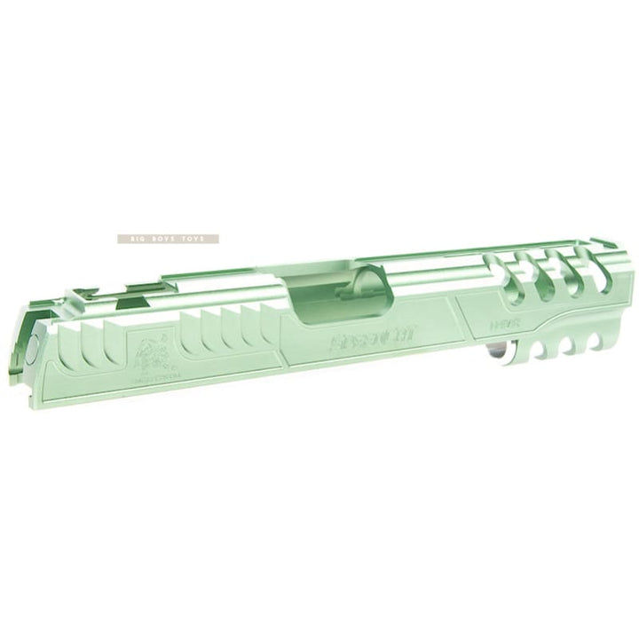Airsoft Masterpiece Limcat 'SpeedCat' Standard Slide for Tokyo Marui Hi - Capa / 1911 - Green(New Pattern) - Bang Bang Airsoft