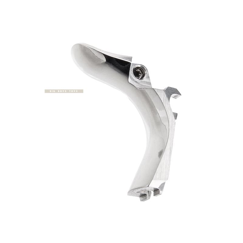 Airsoft Masterpiece Steel Grip Safety (Type 3 - Infinity Signature) for Tokyo Marui Hi - Capa GBB - Silver - Bang Bang Airsoft