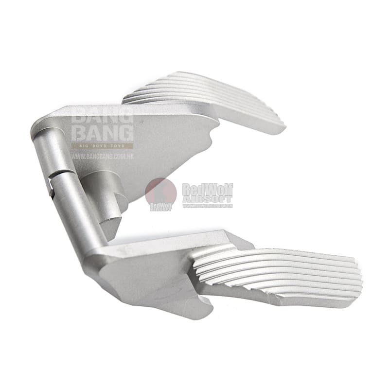 Airsoft Masterpiece Steel Thumb Safeties - SV ver.2 for Tokyo Marui Hi - Capa / 1911 GBB - Matt Silver - Bang Bang Airsoft