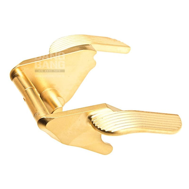 Airsoft Masterpiece Steel Thumb Safety (Type 3 - SV Style) for Tokyo Marui Hi - Capa GBB - Gold - Bang Bang Airsoft