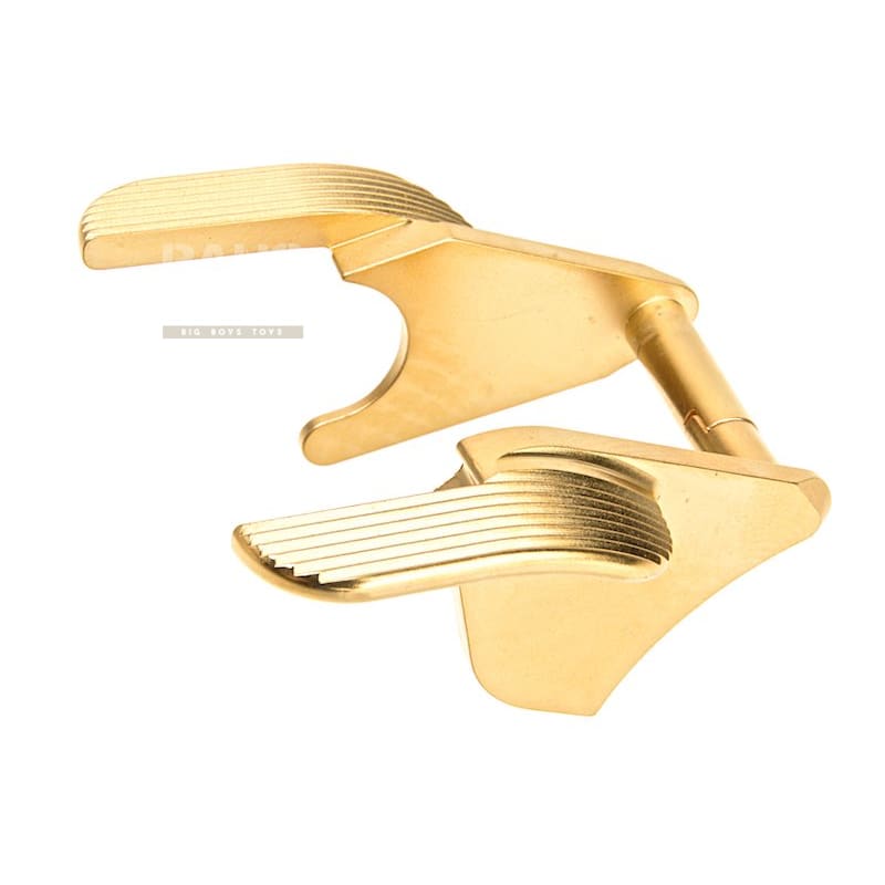 Airsoft Masterpiece Steel Thumb Safety (Type 3 - SV Style) for Tokyo Marui Hi - Capa GBB - Gold - Bang Bang Airsoft