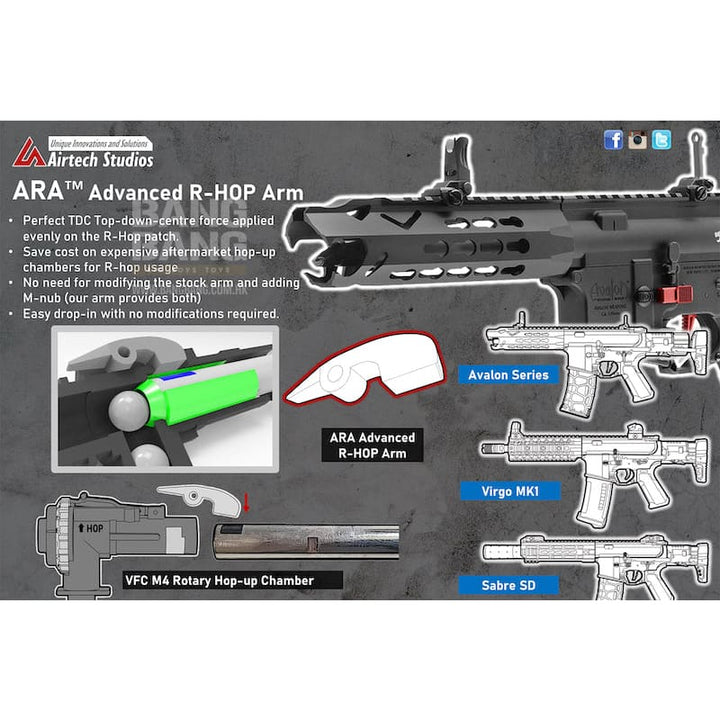 Airtech Studios ARA Advanced R - Hop Arm for VFC M4 Rotary Hop - up Chamber - Bang Bang Airsoft