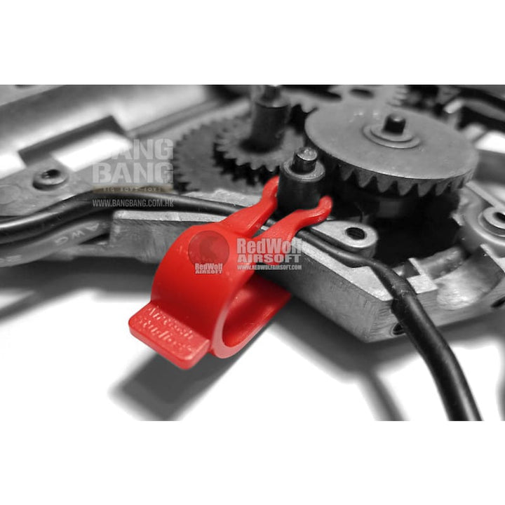 Airtech Studios GIK Gear Installation Tool (Anti - reversal and Trigger Locking Clip) for All AEG - Red - Bang Bang Airsoft