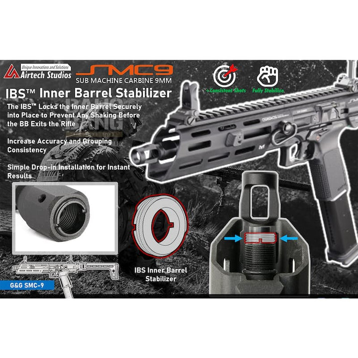 Airtech Studios IBS Inner Barrel Stabilizer for G&G SMC - 9 - Bang Bang Airsoft