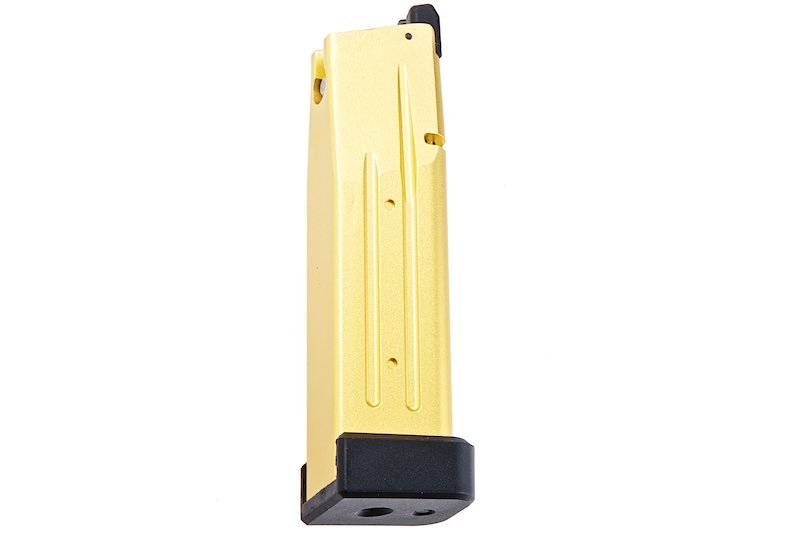 Alpha Parts Tokyo Marui Hi Capa Airsoft Green Gas Magazine (31rounds, CNC Aluminum, Gold) - Bang Bang Airsoft