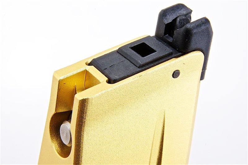 Alpha Parts Tokyo Marui Hi Capa Airsoft Green Gas Magazine (31rounds, CNC Aluminum, Gold) - Bang Bang Airsoft