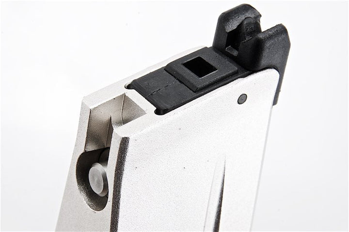 Alpha Parts Tokyo Marui Hi Capa Airsoft Green Gas Magazine (31rounds, CNC Aluminum, Silver) - Bang Bang Airsoft