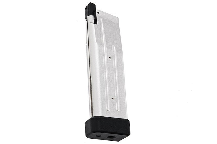 Alpha Parts Tokyo Marui Hi Capa Airsoft Green Gas Magazine (31rounds, CNC Aluminum, Silver) - Bang Bang Airsoft