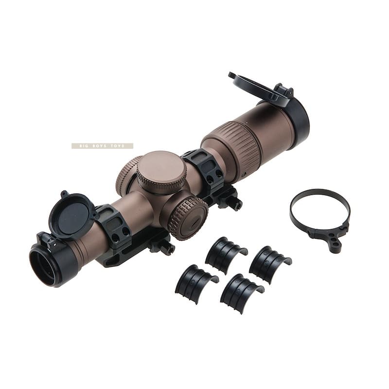 ARES 1 - 6 x 24 Illuminated Airsoft Scope w/ Scope Mount - Bronze - Bang Bang Airsoft