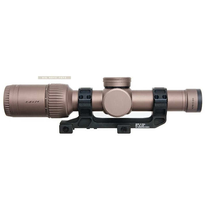 ARES 1 - 6 x 24 Illuminated Airsoft Scope w/ Scope Mount - Bronze - Bang Bang Airsoft