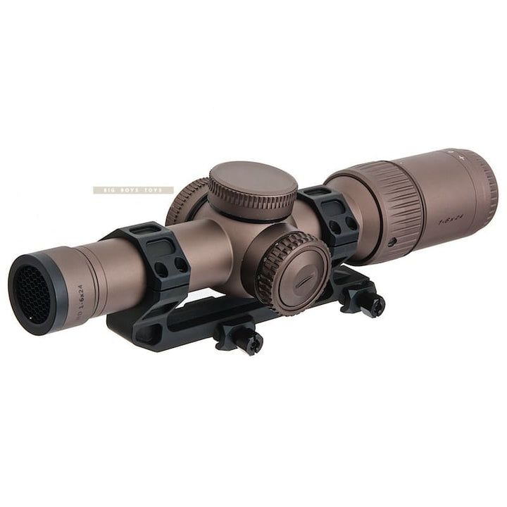 ARES 1 - 6 x 24 Illuminated Airsoft Scope w/ Scope Mount - Bronze - Bang Bang Airsoft