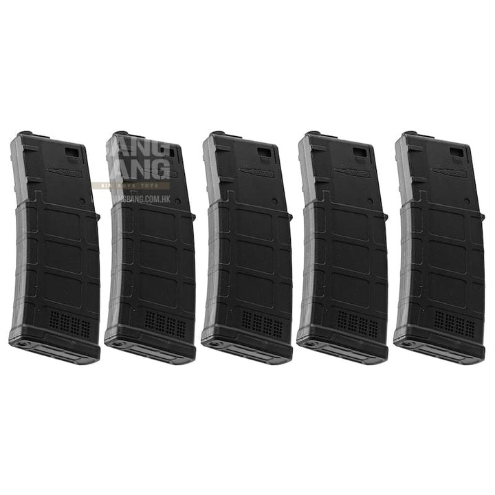 ARES 130rds M4 AMAG Magazine for M4/ M16 AEG (5PCS / BOX) - Black - Bang Bang Airsoft
