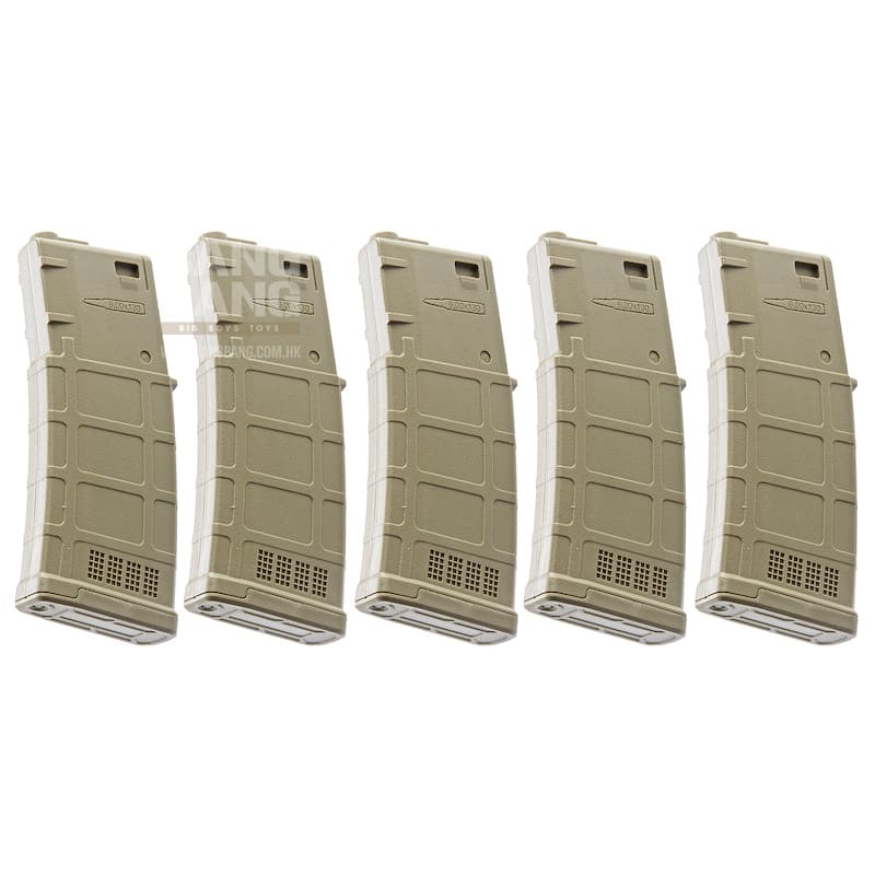 ARES 130rds M4 AMAG Magazine for M4/ M16 AEG (5PCS / BOX) - DE - Bang Bang Airsoft
