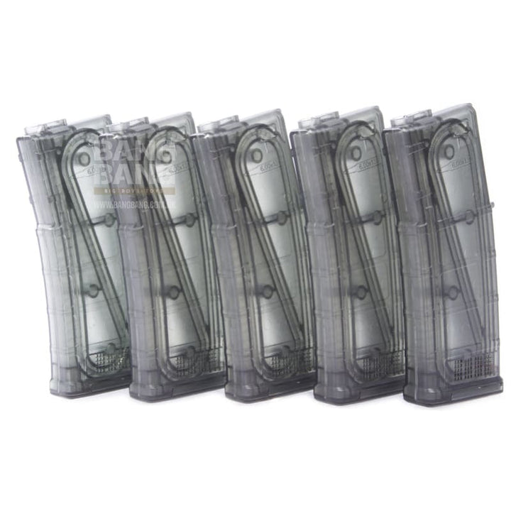 ARES 130rds M4 AMAG Magazine for M4/ M16 AEG (5PCS / BOX) - Transparent - Bang Bang Airsoft