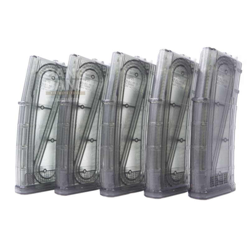 ARES 130rds M4 AMAG Magazine for M4/ M16 AEG (5PCS / BOX) - Transparent - Bang Bang Airsoft