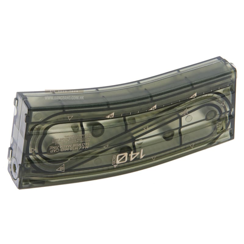 ARES 140 rds M16 Mid Cap Magazine for M4 / M16 AEG (5PCS / BOX) - Transparent - Bang Bang Airsoft