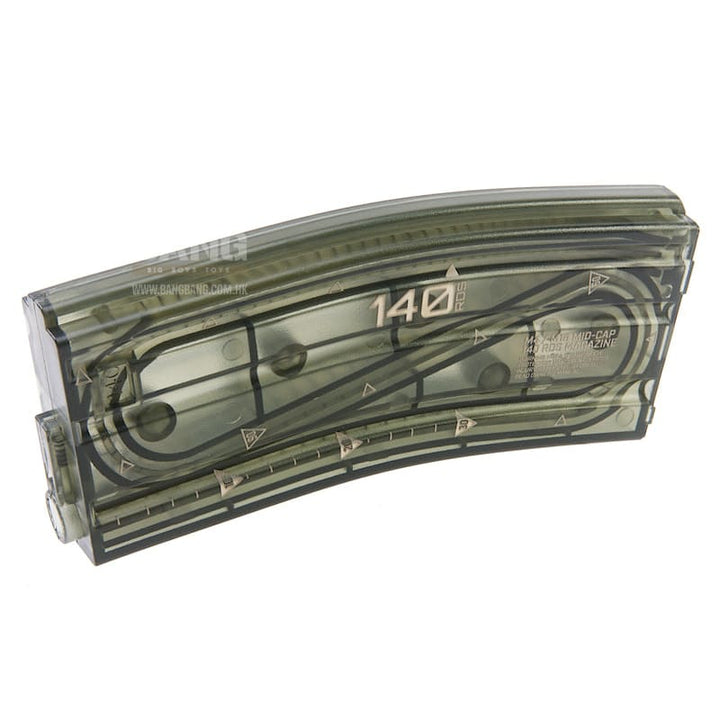 ARES 140 rds M16 Mid Cap Magazine for M4 / M16 AEG (5PCS / BOX) - Transparent - Bang Bang Airsoft