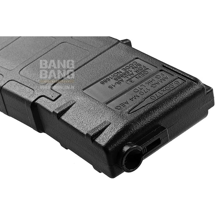 ARES 170rds M4 AMAG Magazine for M4/ M16 AEG (5PCS / BOX) - Black - Bang Bang Airsoft