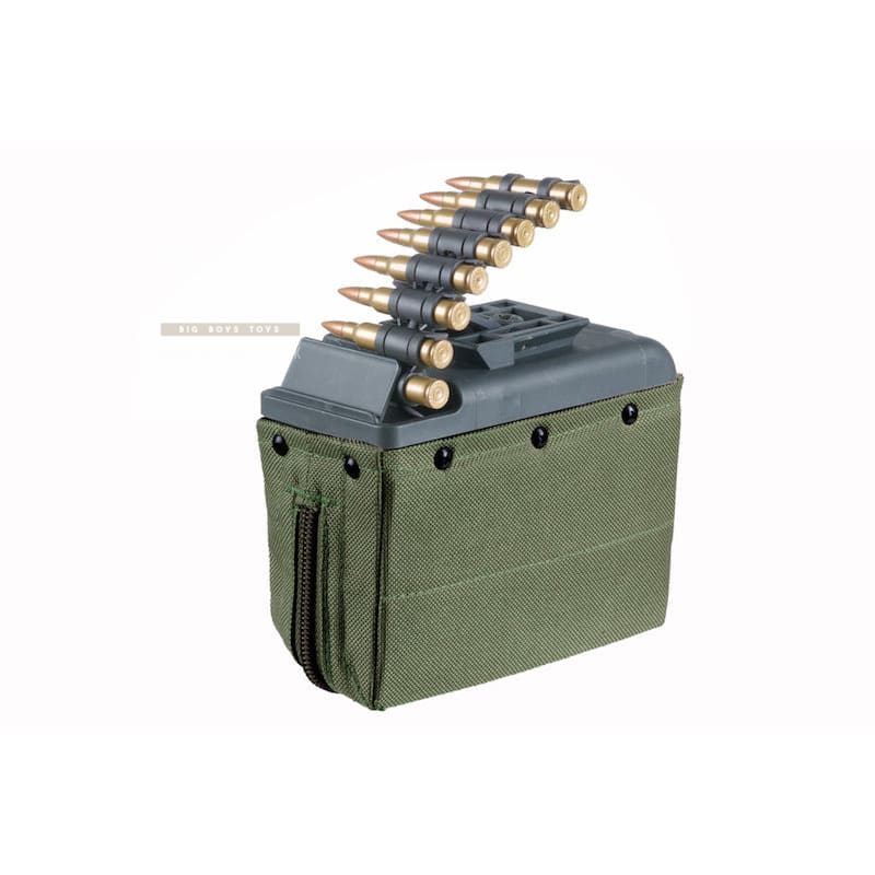 ARES LMG Box 1100rd Magazine - Green - Bang Bang Airsoft