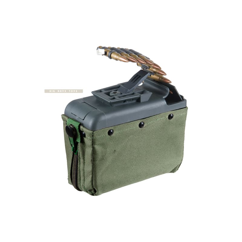 ARES LMG Box 1100rd Magazine - Green - Bang Bang Airsoft