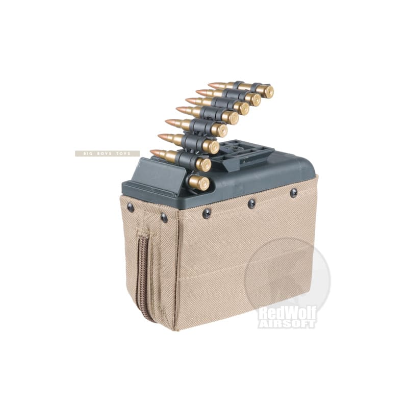 ARES LMG Box 1100rd Magazine - Tan - Bang Bang Airsoft