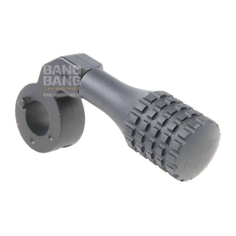 ARES Low - Profile Zinc Alloy CNC Cocking Handle Type D for Amoeba 'Striker' AST - 01 Sniper Rifle - Matt Gray - Bang Bang Airsoft