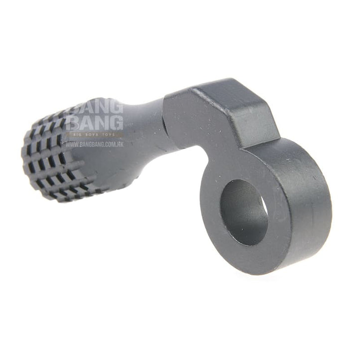 ARES Low - Profile Zinc Alloy CNC Cocking Handle Type D for Amoeba 'Striker' AST - 01 Sniper Rifle - Matt Gray - Bang Bang Airsoft