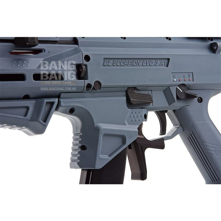Asg cz scorpion evo 3 atek aeg - battleship grey smg free