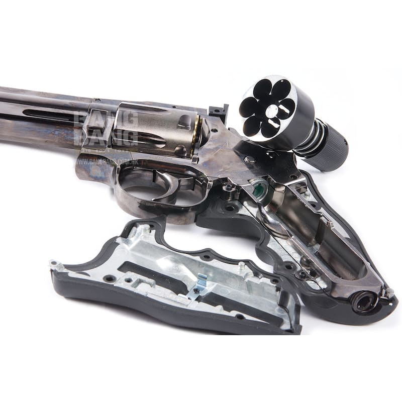 ASG Dan Wesson 715 6 inch 6mm Co2 Revolver - Black (by Wingun) - Bang Bang Airsoft