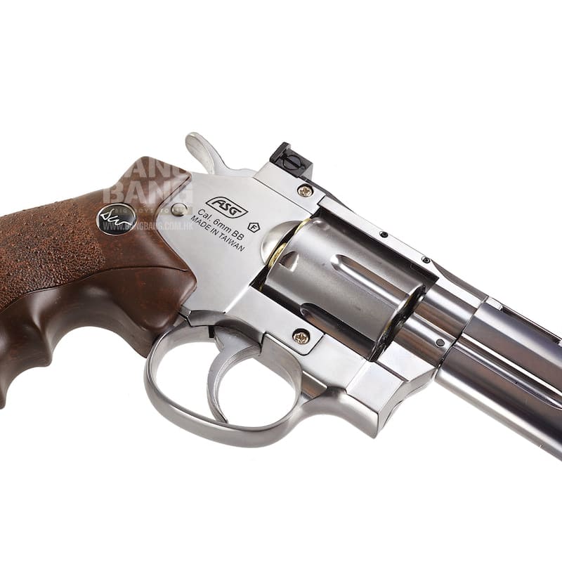 Asg dan wesson 8 inch co2 revolver - silver free shipping