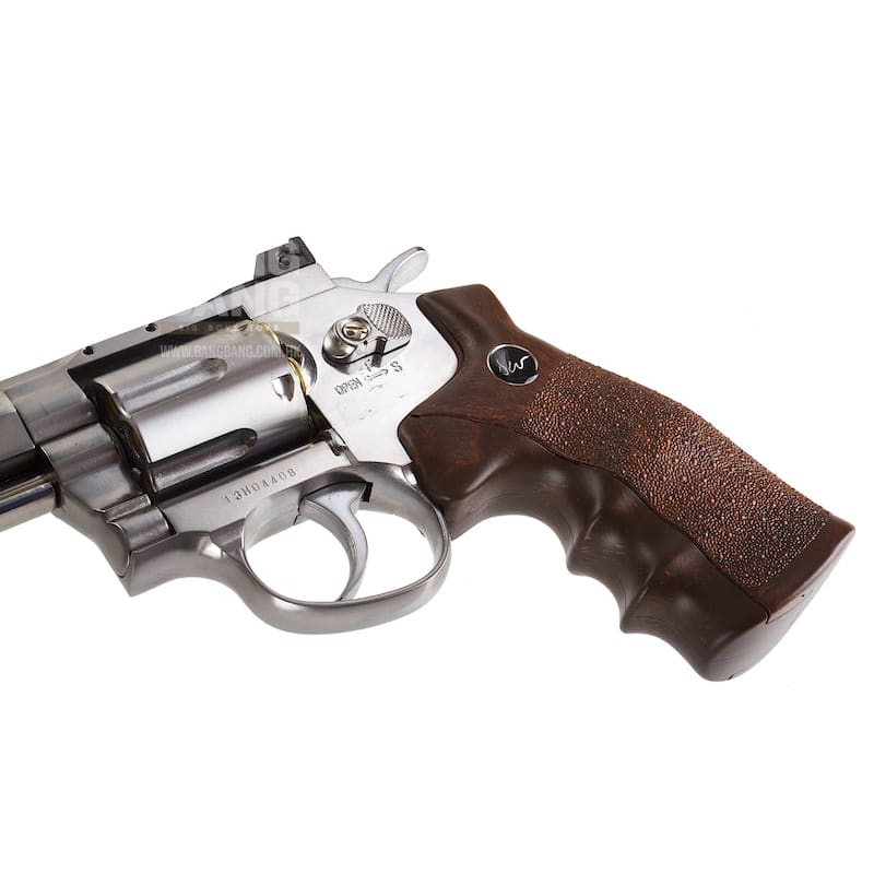 Asg dan wesson 8 inch co2 revolver - silver free shipping