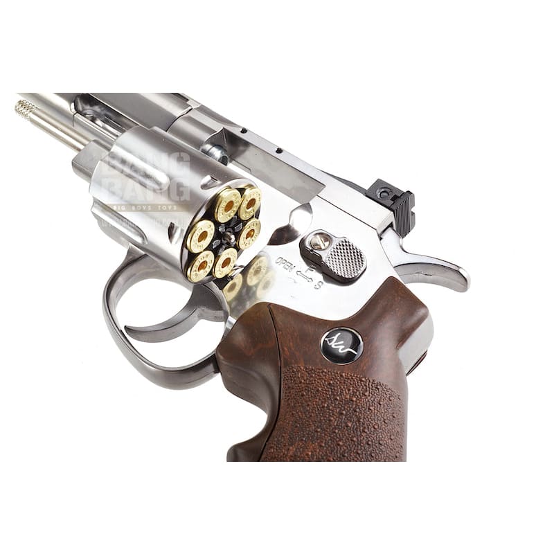 ASG Dan Wesson 8 inch Co2 Revolver - Silver - Bang Bang Airsoft