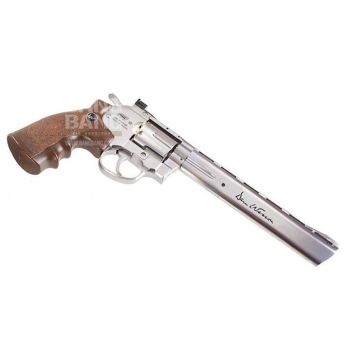 ASG Dan Wesson 8 inch Co2 Revolver - Silver - Bang Bang Airsoft