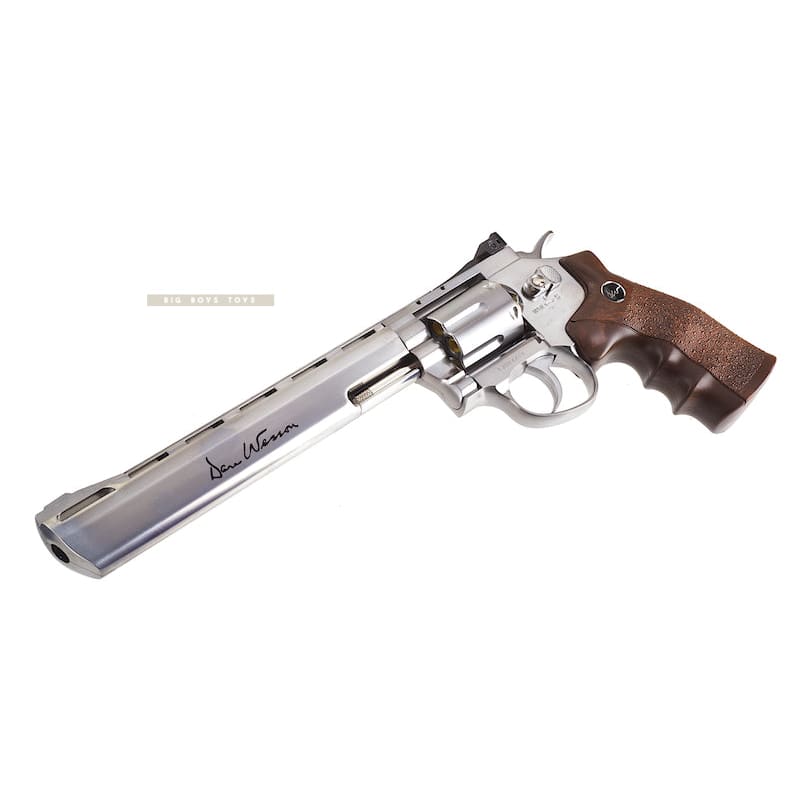 ASG Dan Wesson 8 inch Co2 Revolver - Silver - Bang Bang Airsoft