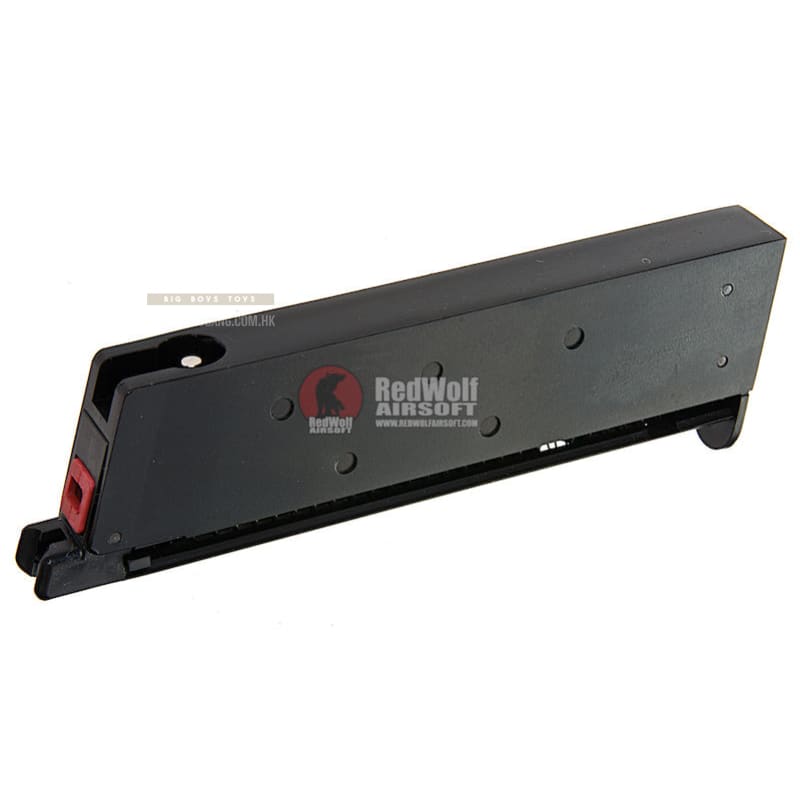 AW Custom 1911 Single Stack Gas Magazine (15rds) for AW / WE / Tokyo Marui / Cybergun 1911 Series - Black - Bang Bang Airsoft