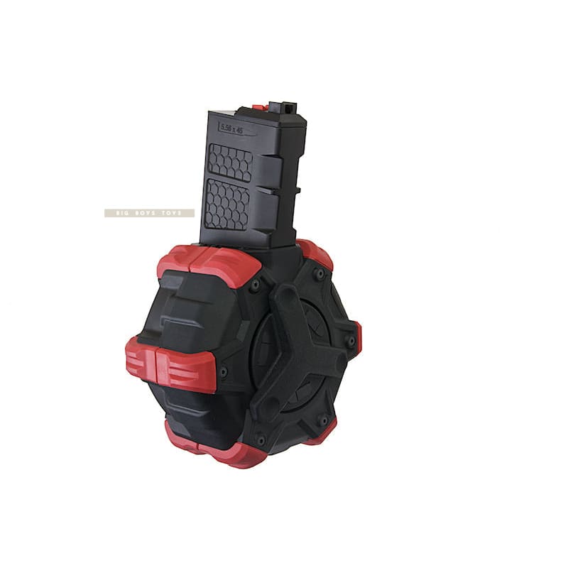 AW Custom 350rds Adaptive Drum Magazine for WE M4 GBBR Series - Bang Bang Airsoft