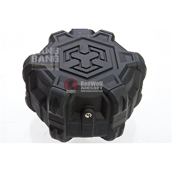 AW Custom 350rds Drum Magazine for AW/ WE/ Tokyo Marui G Model GBB Series - Black - Bang Bang Airsoft