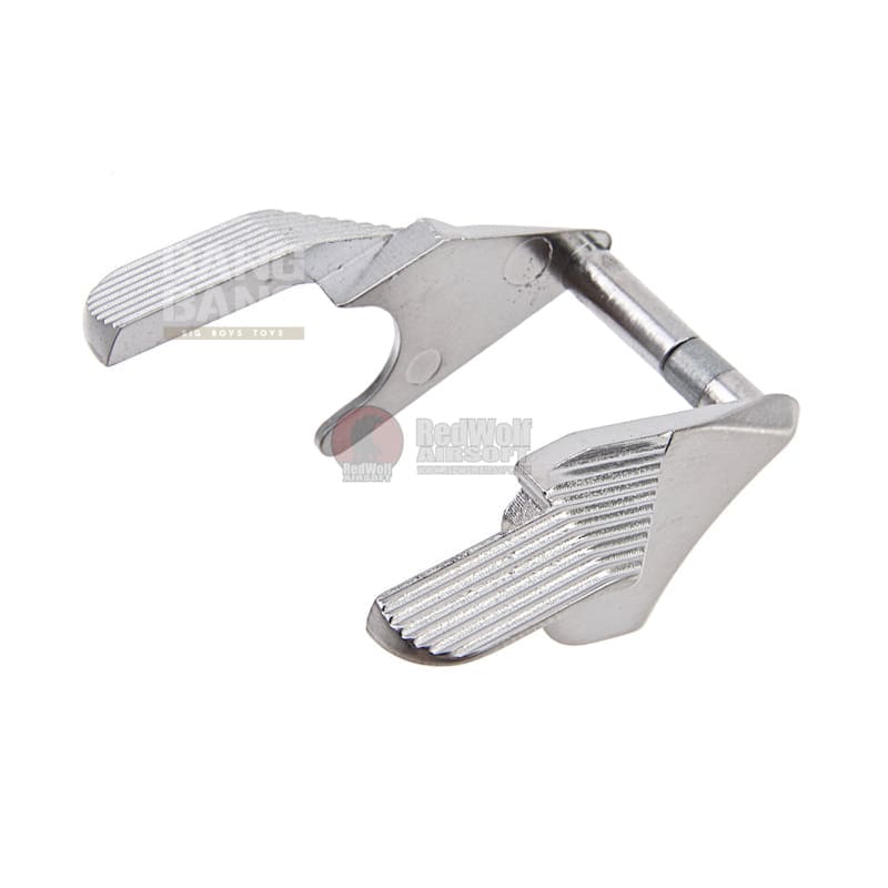 AW Custom HX Ambidextrous Thumb Safety for Tokyo Marui / WE / AW / KJ Hi Capa GBB Series - Silver - Bang Bang Airsoft