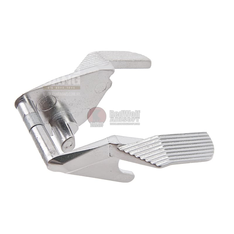 AW Custom HX Ambidextrous Thumb Safety for Tokyo Marui / WE / AW / KJ Hi Capa GBB Series - Silver - Bang Bang Airsoft