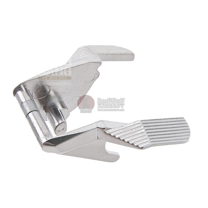 AW Custom HX Ambidextrous Thumb Safety for Tokyo Marui / WE / AW / KJ Hi Capa GBB Series - Silver - Bang Bang Airsoft