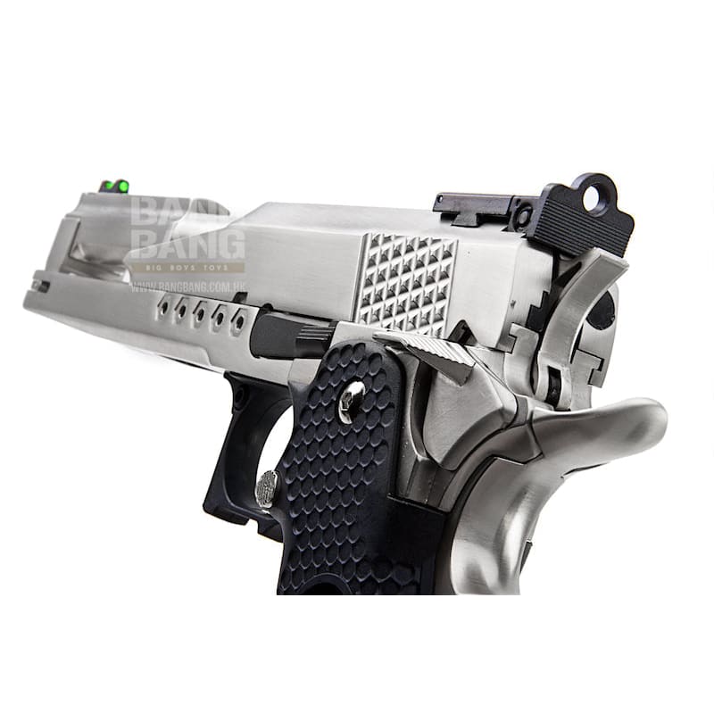 AW Custom HX22 Series Gold Standard IPSC Gas Blowback Pistol - Silver - Bang Bang Airsoft