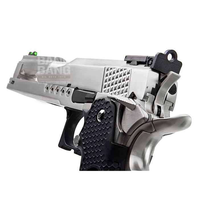 AW Custom HX22 Series Gold Standard IPSC Gas Blowback Pistol - Silver - Bang Bang Airsoft